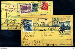 Z32745)B&M 2 Postbegleitadressen - Lettres & Documents