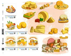 Ukraine 2025, Cheese Making, Art, Sheetlet Of 6v - Ukraine