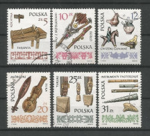 Poland 1985 Music Instruments Y.T. 2791/2796  (0) - Oblitérés