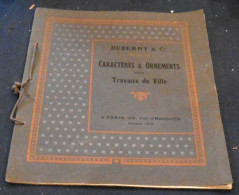 Caractères & Ornements Pour Travaux De Ville - 1901-1940