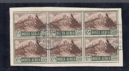 1951 SAN MARINO, Foglietto Veduta 500 Lire Bruno, N. 12 - Usato Ritagliato - Blocs-feuillets