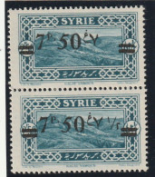 Syrie -Variété 182 Fin De La  Surcharge  Absente Charnière * - Neufs
