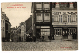 CPA HAZEBROUCK - Grand Place Et Rue Du Rivage (190432) - Hazebrouck
