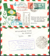 1958 REPUBBLICA, N 837+ 10 Lire Siracusa,Amicizia Italo-brasiliana Volo Speciale - Europe