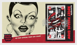 New Zealand 2025 FDC's M/S Richard O'Brien's Rocky Horror Show Se-tenant 4v MNH - Lettres & Documents