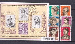 1979 S Tome E Principe  Paintings Albrecht Durer Yvert 550/555.-6v.+S/S-used (O) - Sao Tome Et Principe