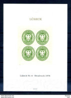 Z56233)Lübeck 8 VB Neudruck 1978 - Erinnophilie