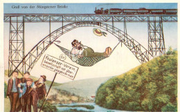 Muengsten Humorkarte Muengstener Bruecke - Remscheid