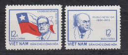 Vietnam MiNr. 778-779 Salvador Allende Pablo Neruda Ungebraucht (*) 1974 - Viêt-Nam