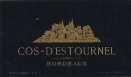 731 -   ETIQUETTE  - VIN    BORDEAUX  COS- D'ESTOURNEL - Bordeaux