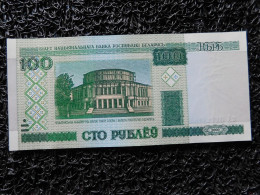 Biélorussie, 100 Rublei 2000 Billets › Billets Courants 150 × 69 Mm P# 26 , N# 202767  (Box2-3) - Belarus