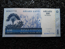 Madagascar,100 Ariary / 500 Francs (2004)  Madagascar And Its Riches - Series 1 120 × 60 Mm P# 86 , N# 203034  (Box2-2) - Madagascar