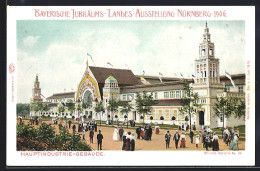 AK Nürnberg, Bayr. Jubiläums-Landes-Ausstellung 1906, Hauptindustrie-Gebäude - Ausstellungen