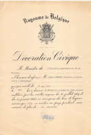 Royaume De Belgique - Décoration Civique - Sin Clasificación