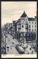 AK Berlin, Leipzigerstrasse Mit Strassenbahn - Tram