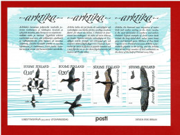 FINLANDE - 2017 - N°2467/2470 - BLOC FEUILLET NEUF** - TIMBRES ADHESIFS  ** - MNH - OISEAUX - ARTTIKA - Neufs