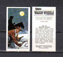 Y567 - SERIE 25 CARTES BISCUITS BURTON - THE WEST - COW BOYS - INDIENS - FAR WEST - Otros & Sin Clasificación