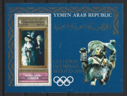 ● YEMEN ֎ Cultural Olympiad ● Mexico 1968 ● National Gallery LONDON ● BF Nuovo ** AIRMAIL ● Cat. ? € ● Lotto N. 2506 ● - Yémen