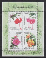 Vietnam MiNr. 2869-2872 Hibiskus Flora Blumen Kleinbogen Ungebraucht (*) 1997 - Viêt-Nam