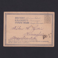 FINLAND 1875, Mi #P10, Postal Card To Helsinki, Used - Lettres & Documents