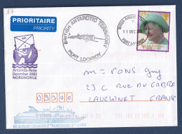 BAT - Lettre - Antarktis Reise - Nordnorge - Port Lockroy - 2002 - Lettres & Documents