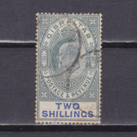 GIBRALTAR 1905, SG# 62, CV £140, 2 Pounds, Wmk Mult Crown CA, KEVII, Used - Gibraltar