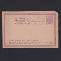 FINLAND 1884, Mi #P19, A Half Of Reply Postcard, Unused - Lettres & Documents