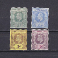 CAYMAN ISLANDS 1907, Part Set, Sc# 21-26, CV $41, 'Edward VII', MH - Iles Caïmans