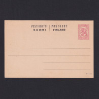 FINLAND 1920, Mi #P46, Postal Card, Unused - Lettres & Documents