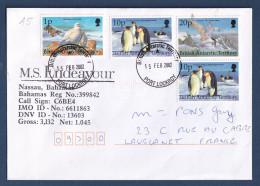 BAT - Lettre - M.S Endeavour - Nassau - Bahamas - Port Lockroy - 2002 - Lettres & Documents
