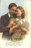 CPA Fantaisie Couple Tes Yeux - Coppie