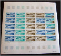 94100 Y&t PA Airmail N°59 Couzinet Arc En Ciel Mauritanie Essai Proof Non Dentelé Imperf Feuille Sheet ** MNH 1966 Plane - Mauritanie (1960-...)