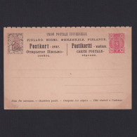 FINLAND 1890, Mi #P26, A Half Of Reply Postcard, Unused - Lettres & Documents