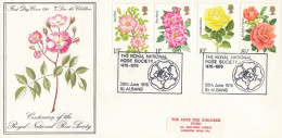 GREAT BRITAIN FDC 711-714,flowers - 1971-1980 Decimal Issues