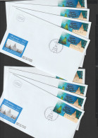 Israel FDC 2011 ATM Seasons Greetings Aut. 001 - 8 FDC. Postal Weight 0,04 Kg. Please Read Sales Conditions Under Image - Timbres De Distributeurs [ATM]