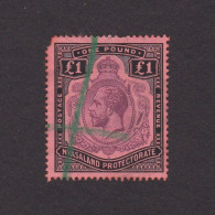 NYASALAND 1918, Sc# 23, CV $170, Faulty Revenue Usage, Used - Nyasaland (1907-1953)