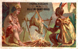 CHROMO A LA VILLE DE SAINT-DENIS NOUVEAUTES PARIS / LE DINER AUX INDES - Andere & Zonder Classificatie
