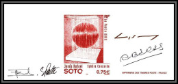 0710/ N°3535 Jesus Rafael Soto Sphere Concorde Tableau (Painting) Gravure Proof France Signé (signed Autograph) 2002 - Moderne