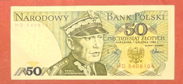 Poland, 1988- 50 Zlotych- Obverse Karol Świerczewski - A Polish General Of The Red Army. Reverse Order Of The Cross - Pologne