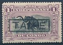 BELGIAN CONGO  POSTAGE DUE COB TX6A LH - Neufs
