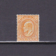 FALKLAND ISLANDS 1904, SG# 47, CV £45, 6p Orange, KEVII, MH - Falkland