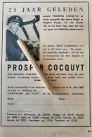 1960 / PROSPER COCQUYT OPENDE 25 JAAR GELEDEN DE EERSTE GEREGELDE LIJN TUSSEN BELGIË EN CONGO/ VIJF DAGEN ONDERWEG - Sin Clasificación