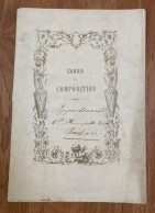 CAHIER DE COMPOSITION 1812 - AUBERT - AURIOL 13 BOUCHES DU RHONE - Diploma & School Reports