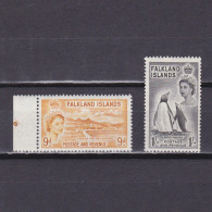 FALKLAND ISLANDS 1955, SG# 191-192, CV £27, Part Set, QEII, MH - Falkland