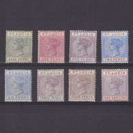 ST. LUCIA 1883, Sc# 27a-37, CV $233, (0.5p, 2.5p, 4p - Die A), MH/NG - St.Lucia (...-1978)