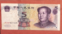China, 2005- 5 Yuan- Obverse Portrait Of Mao Zedong (Mao Tse-Tung). Reverse Mount Tai (Taishan; Daizong; Dongyue), - Cina