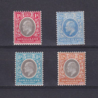 SOMALILAND 1904, SG# 33-40, CV £53, Wmk Crown CA, Part Set, KEVII, MH - Somaliland (Protectorate ...-1959)