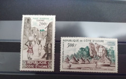 Cote D'Ivoire - 1962 - Poste Aérienne PA N°Yv. 23 à 24 - Sites - Neuf * - Côte D'Ivoire (1960-...)