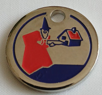 Jeton De Caddie - Laboratoire LOGISSAIN - En Métal - (1) - - Trolley Token/Shopping Trolley Chip