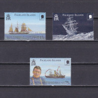 FALKLAND ISLANDS 2000, Sc# 758-760, CV $27, Shackleton's Expedition, MNH - Falkland